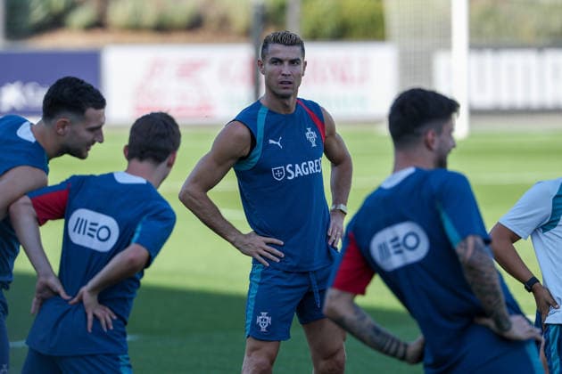Lisbon, Portugal, September 23: Cristiano Ronaldo of Portugal during the Portuguese national team s training session ahead of the UEFA Nations League 2026-27 Group Stage Matchday 1 match between Portugal and Wales at Estádio José Alvalade in Lisbon, Portugal Copyright: HMBxMedia JoaquimxFerreira