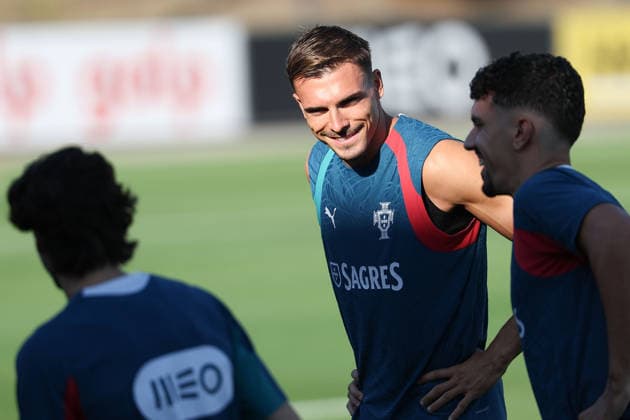 Lisbon, Portugal, September 23: João Palhinha of Portugal during the Portuguese national team s training session ahead of the UEFA Nations League 2026-27 League Phase Matchday 1 match between Portugal and Wales at Estádio José Alvalade in Lisbon, Portugal Copyright: HMBxMedia JoaquimxFerreira