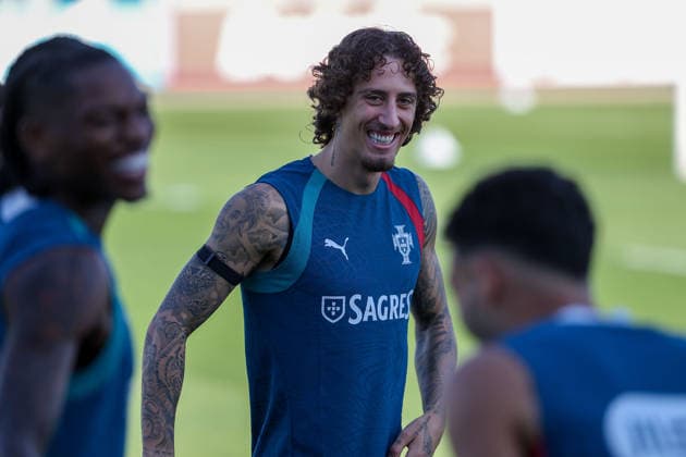 Lisbon, Portugal, September 23: Favio Silva of Portugal during the Portugal national team s training session ahead of the UEFA Nations League 2026–27 League Phase Matchday 1 match between Portugal and Wales at Estádio José Alvalade in Lisbon, Portugal Copyright: HMBxMedia JoaquimxFerreira