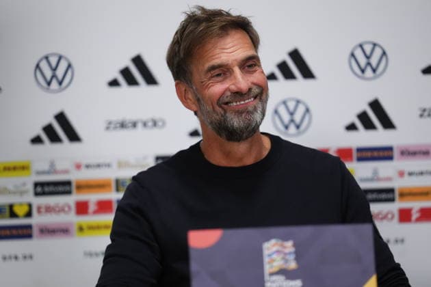 NED: Jurgen Klopp press conference, PK, Pressekonferenz Germany national team, Nationalteam head coach Jurgen Klopp press conference at MD-1 of Netherlands v Germany, UEFA Nations League match at Johan Cruyff Arena Stadium on September 23, 2026 in Amsterdam Netherlands. kpng Copyright: xBaguxBlancox xPRESSINPHOTOx PS_2627_JURG_018