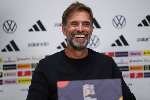 NED: Jurgen Klopp press conference, PK, Pressekonferenz Germany national team, Nationalteam head coach Jurgen Klopp press conference at MD-1 of Netherlands v Germany, UEFA Nations League match at Johan Cruyff Arena Stadium on September 23, 2026 in Amsterdam Netherlands. kpng Copyright: xBaguxBlancox xPRESSINPHOTOx PS_2627_JURG_019