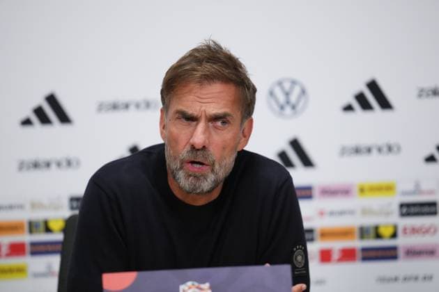 Germany national team, Nationalteam head coach Jurgen Klopp press conference, PK, Pressekonferenz at MD-1 of Netherlands v Germany, UEFA Nations League match at Johan Cruyff Arena Stadium on September 23, 2026 in Amsterdam Netherlands. (Photo by Bagu Blanco PRESSINPHOTO) NED: Jurgen Klopp Press Conference, Johan Cruyff Stadium, Amsterdam, Netherlands - 23 Sep 2026Amsterdam Johan Cruyff Stadium Amsterdam Netherlands  Copyright: xBlanco PRESSINPHOTO Shutterstockx 17165584b