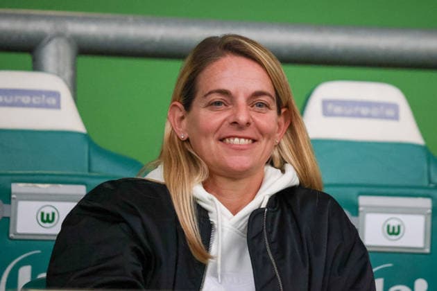 Wolfsburg, Germany, September 23, 2026 UEFA Women’s Europa Cup First Leg: VfL Wolfsburg Women vs. Sturm Graz Women Pictured: DFB Sports Director Nia Künzer (Kuenzer), DFB Copyright: HMBxMedia MadeleinexFantini