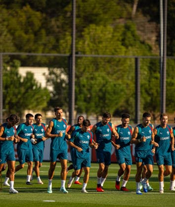 Football - UEFA Nations League - Group A4 - Portugal v Wales - MD-1 LISBON, PORTUGAL - Wednesday, September 23, 2026: Portugal players during a training session at the Cidade do Futebol ahead of the UEFA Nations League Group A4 match between Portugal and Wales. (Photo by Amanda McMaster Propaganda) LISBON Cidade do Futebol LISBON PORTUGAL  Copyright: xAmandaxMcMasterx 2026-09-23-034-Portugal_Wales_MD-1