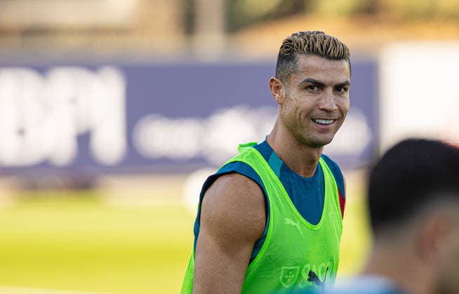 Football - UEFA Nations League - Group A4 - Portugal v Wales - MD-1 LISBON, PORTUGAL - Wednesday, September 23, 2026: Portugal s captain Cristiano Ronaldo during a training session at the Cidade do Futebol ahead of the UEFA Nations League Group A4 match between Portugal and Wales. (Photo by Amanda McMaster Propaganda) LISBON Cidade do Futebol LISBON PORTUGAL  Copyright: xAmandaxMcMasterx 2026-09-23-044-Portugal_Wales_MD-1