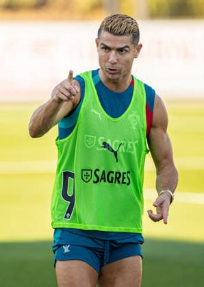 Football - UEFA Nations League - Group A4 - Portugal v Wales - MD-1 LISBON, PORTUGAL - Wednesday, September 23, 2026: Portugal s captain Cristiano Ronaldo during a training session at the Cidade do Futebol ahead of the UEFA Nations League Group A4 match between Portugal and Wales. (Photo by Amanda McMaster Propaganda) LISBON Cidade do Futebol LISBON PORTUGAL  Copyright: xAmandaxMcMasterx 2026-09-23-045-Portugal_Wales_MD-1