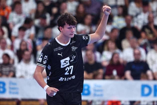 Vincent Faciejew (THW Kiel), 27, clenches his fist. GER, TV Huettenberg vs. THW Kiel, Handball, DHB Cup, 2nd Round, 2026–2027 season, September 23, 2026, GER, TV Huettenberg vs. THW Kiel, Handball, DHB Cup, Round 2, 2026–2027 season, September 23, 2026, Wetzlar Copyright: xEibner-Pressefoto RenexWeissx EP_RWS