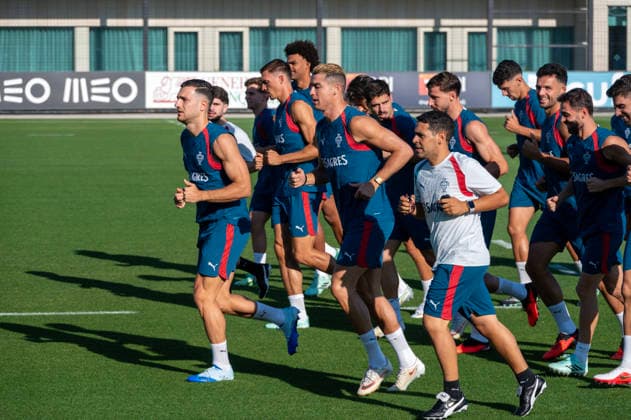 September 23, 2026, Lisbon, Lisbon, Portugal: Portugal national team, Nationalteam training session at the Cidade do Futebol in Oeiras ahead of their UEFA Nations League qualifying match against Wales. Lisbon Portugal - ZUMAr238 20260923_zip_r238_021 Copyright: xRicardoxRochax