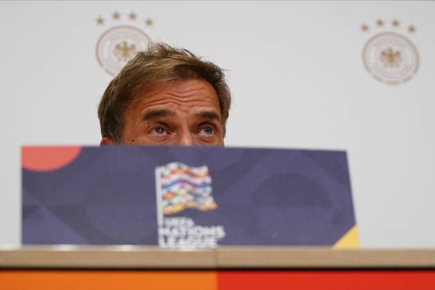 NED: Jurgen Klopp press conference, PK, Pressekonferenz Germany national team, Nationalteam head coach Jurgen Klopp press conference at MD-1 of Netherlands v Germany, UEFA Nations League match at Johan Cruyff Arena Stadium on September 23, 2026 in Amsterdam Netherlands. kpng Copyright: xBaguxBlancox xPRESSINPHOTOx PS_2627_JUR_148