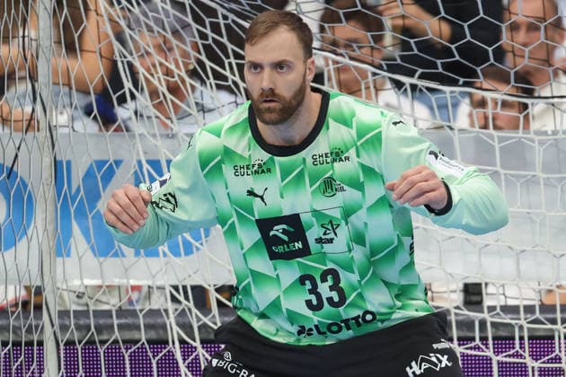 TV Hüttenberg vs. THW Kiel, DHB Cup Goalie Andreas Wolff, THW Kiel; 33rd DHB Cup match of the second round between TV Hüttenberg and THW Kiel on September 23, 2026, at the Buderus Arena in Wetzlar, Wetzlar, Hesse, Germany; Buderus Arena