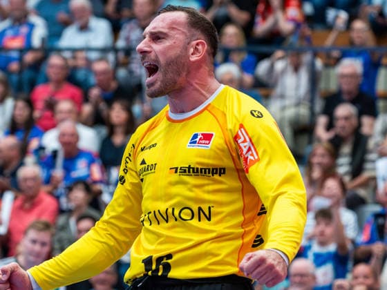 Vladimir Cupara HBW Balingen Weilstetten 16, HBW Balingen Weilstetten vs. TSV Hannover Burgdorf, Handball, DHB Cup, 2nd Round, 2026–2027 Season, September 23, 2026, HBW Balingen Weilstetten vs. TSV Hannover Burgdorf, Handball, DHB Cup, Round 2, 2026–2027 Season, September 23, 2026, Balingen Copyright: xEibner-Pressefoto FlorianxSchustx EP_FSU