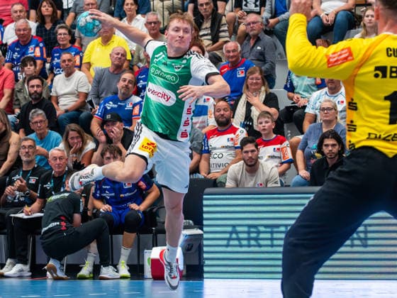 Sebastian Heymann, TSV Hannover Burgdorf 11, HBW Balingen Weilstetten vs. TSV Hannover Burgdorf, Handball, DHB Cup, 2nd Round, 2026–2027 Season, September 23, 2026, HBW Balingen Weilstetten vs. TSV Hannover Burgdorf, Handball, DHB Cup, Round 2, 2026–2027 Season, September 23, 2026, Balingen Copyright: xEibner-Pressefoto FlorianxSchustx EP_FSU