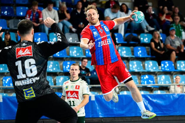 Bietigheim HBL 26 27 DHB Cup SG BBM Bietigheim GWD Minden Tibor Ivanisevic (Minden), Lukas Wucherpfennig (Bietigheim) Bietigheim Bissingen Egetrans Arena Baden-Württemberg, Germany