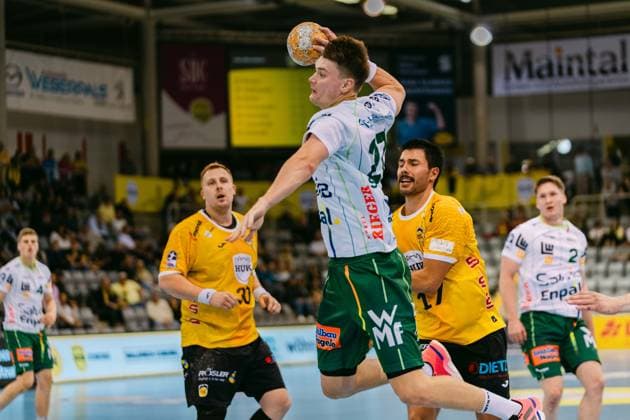 Oskar Sunnefeldt FRISCH AUF Göppingen Handball, DHB Men s Cup, 2026–2027 Season, Round 2, HSC 2000 Coburg vs. FRISCH AUF Göppingen, on September 23, 2026, at the HUK COBURG Arena in Coburg, Germany. For editorial use only. Handball, DHB Cup 2026–2027, HSC 2000 Coburg, FRISCH AUF Göppingen, Coburg Copyright: xEibner-Pressefotox EP_