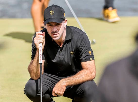 International team member Nick Taylor of Canada looks over the sixteenth green during practice for the Presidents Cup golf tournament at Medinah Country Club in Medinah, Illinois on Wednesday, September 23, 2026. Competition between the USA and the International team begins on Thursday, September 24 with Four-Ball play.  MED20260923816 TANNENxMAURY