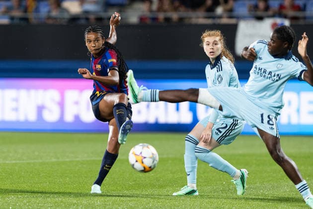 September 23, 2026, Sant Joan Despo, Catalonia, Spain: Esmee Brugts of FC Barcelona, Barca in action during the UEFA WomenÃ¢â‚¬â ¢s Champions League Matchday 1 match between FC Barcelona and Paris FC at Estadi Johan Cruyff in Sant Joan DespoÂ­, Barcelona, Spain. Sant Joan Despo Spain - ZUMAs316 20260923_znp_s316_027 Copyright: xMartixSeguraxRamonedax