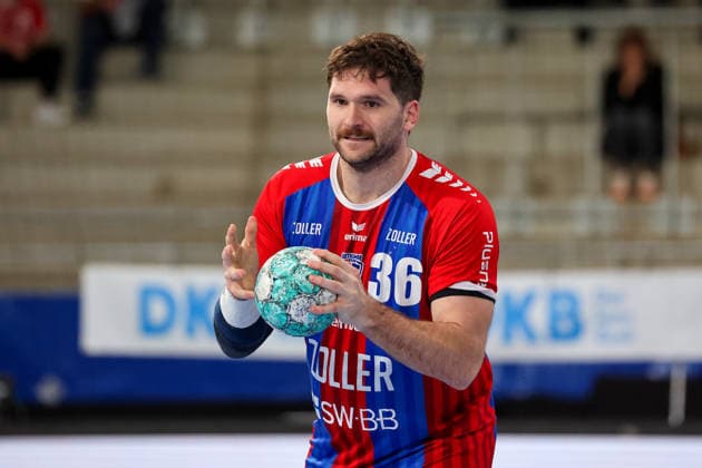 September 23, 2026, Germany, Bietigheim, DHB Handball Cup, 2026–2027 season: SG BBM Bietigheim vs. GWD Minden, Jonathan Fischer (BBM)