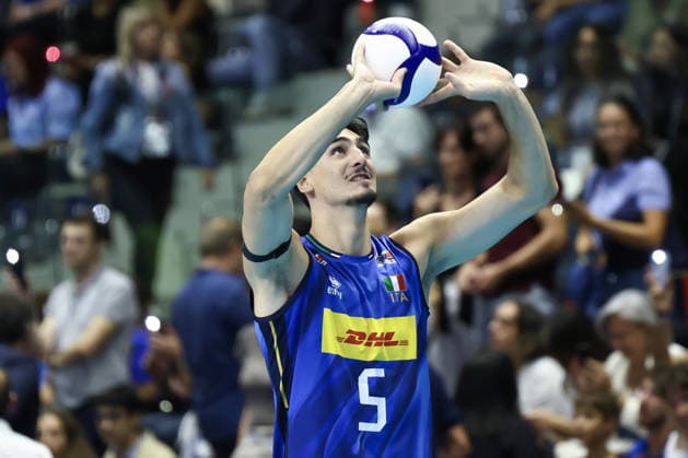 IPA88881338 - 5 Alessandro Michieletto (Italy) during the quarterfinal match of the 2026 CEV Enel EuroVolley between Belgium and Slovenia at PalaVela in Turin, Italy, on September 23, 2026, as part of the 2026 CEV EuroVolley - Quarterfinal - Italy vs. Finland, CEV EuroVolley Men s match in Turin, Italy, September 23, 2026  Copyright: xValerioxOrigo IPAxSportx xx IPA88881338