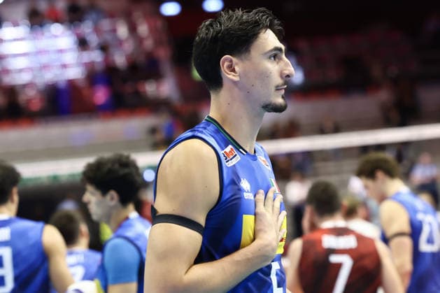 IPA88881354 - 5 Alessandro Michieletto (Italy) during the quarterfinal match of the CEV Enel EuroVolley 2026 between Belgium and Slovenia at PalaVela in Turin, Italy, on September 23, 2026, as part of the CEV EuroVolley 2026 - Quarterfinal - Italy vs. Finland, CEV EuroVolley Men’s match in Turin, Italy, September 23, 2026  Copyright: xValerioxOrigo IPAxSportx xx IPA88881354
