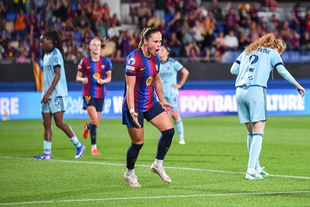 FC Barcelona, Barca v PARIS FC JOHAN CRUYFF STADIUM, BARCELONA. September 23,2026 FC BARCELONA vs Paris Football Club September 23,2026 Pajor (17) of FC Barcelona celebrates scoring his team s fifth goal during the soccer match corresponding to the first day of the UEFA Women s Champions League between FC Barcelona and Paris FC at Johan Cruyff Stadium in Barcelona, Spain, on September 23, 2026. Barcelona ESP Copyright: xS.xRosx