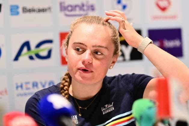 UCI 2026 Road World Championship, WM, Weltmeisterschaft Montreal 23 09 2026 MONTREAL, CANADA - SEPTEMBER 23 : Decruyenaere Yana pictured during a press conference, PK, Pressekonferenz at the 2026 UCI Road World Championships in Montreal on September 23, 2026 in Montreal, Canada, 23 09 2026 Montreal Canada  Copyright: xPeterxDexVoechtx