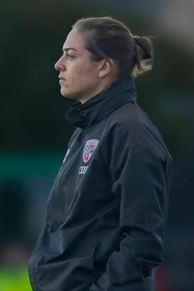 Landsberg, Germany, September 23, 2026 Toto Cup Bavarian State Cup 2026–2027 Quarterfinals: TSV 1882 Landsberg vs. FC Ingolstadt 04 Pictured: Coach Sabrina Wittmann, FCI, TSV, Sportpark Bayern Copyright: xFotostandx xSchäferx
