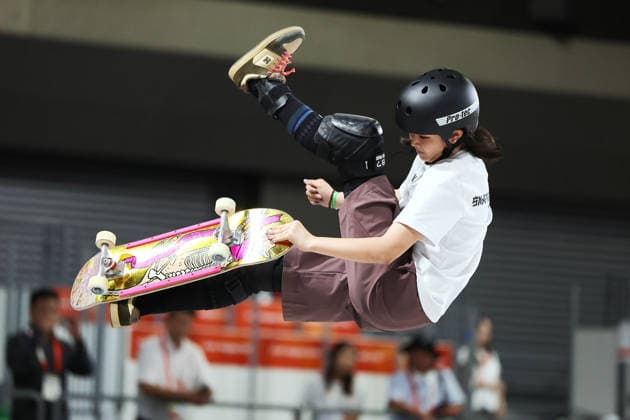 Mizuho Hasegawa (JPN), SEPTEMBER 24, 2026 - Skateboarding : Women s Park Prelims Heat 2 at Aichi Sky Expo during the Asian Games Aichi-Nagoya 2026 in Aichi, Japan. Noxthirdxpartyxsales  aflo_350468831 KenichiroxOganex