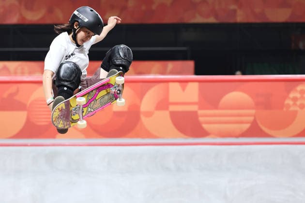 Mizuho Hasegawa (JPN), SEPTEMBER 24, 2026 - Skateboarding : Women s Park Prelims Heat 2 at Aichi Sky Expo during the Asian Games Aichi-Nagoya 2026 in Aichi, Japan. Noxthirdxpartyxsales  aflo_350468835 KenichiroxOganex