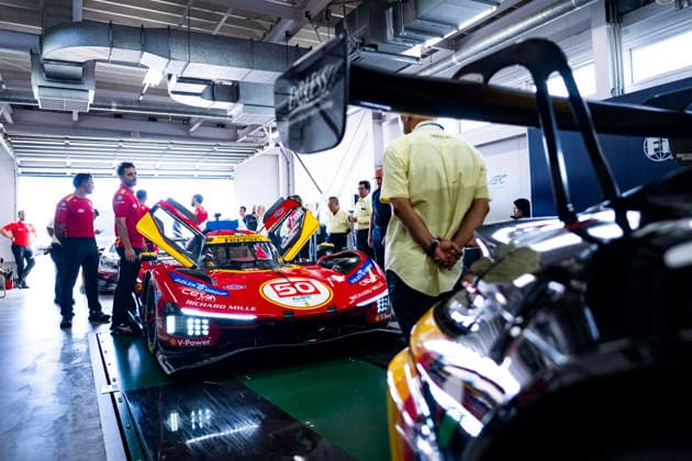 FIA WEC - 6 HOURS OF FUJI 2026 50 FUOCO Antonio (ita), MOLINA Miguel (spa), NIELSEN Nicklas (dnk), Ferrari AF Corse, Ferrari 499P 50, Hypercar, scrutineering, verifications techniques, during the 6 Hours of Fuji 2026, 6th round of the 2026 FIA World Endurance Championship, from September 25 to 27, 2026 on the Fuji Speedway in Oyama, Shizuoka, Japan - OyamaJapan  Copyright: xFabrizioxBoldonix