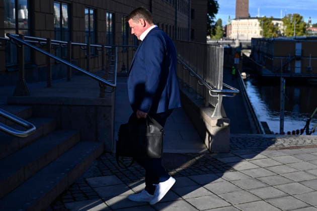 STOCKHOLM, SWEDEN, September 24, 2026 Social Democratic Party Secretary Tobias Baudin (S) on his way into the Riksdag STOCKHOLM, SWEDEN x10050x  Copyright: xPontusxLundahl TTx FOTBOLLSHERRARNA SAMLAS I STOCKHOLM
