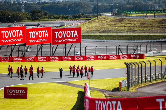FIA WEC - 6 HOURS OF FUJI 2026 07 CONWAY Mike (gbr), KOBAYASHI Kamui (jpn), DE VRIES Nyck (nld), Toyota Racing, Toyota TR010 Hybrid 07, Hypercar, 08 BUEMI SÃ bastien (swi), HARTLEY Brendon (nzl), HIRAKAWA Ryo (jpn), Toyota Racing, Toyota TR010 Hybrid 08, Hypercar, track walk, during the 6 Hours of Fuji 2026, 6th round of the 2026 FIA World Endurance Championship, from September 25 to 27, 2026 on the Fuji Speedway in Oyama, Shizuoka, Japan -  Copyright: xAndreaxLorenzinax