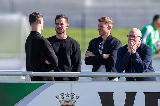 September 23, 2026, Soccer, FC Schalke 04 practice: Luca Podlech, Michael Langer, Simon Terodde, Gelsenkirchen, FC Schalke 04 training facility, North Rhine-Westphalia, Germany, xRHR, PHOTO YYx Copyright: RHR-FOTOx RHR-FOTO YY