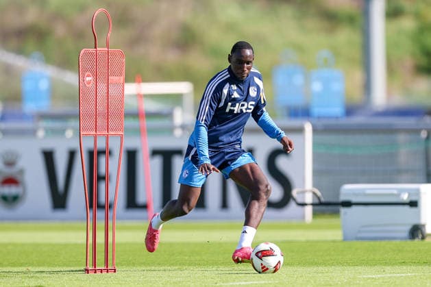 September 23, 2026, Soccer, FC Schalke 04 practice Jean Paul Ndiaye U23 Schalke04 19 Gelsenkirchen FC Schalke 04 training facility North Rhine-Westphalia, Germany xRHR PHOTO YYx Copyright: RHR-FOTOx RHR-FOTO YY