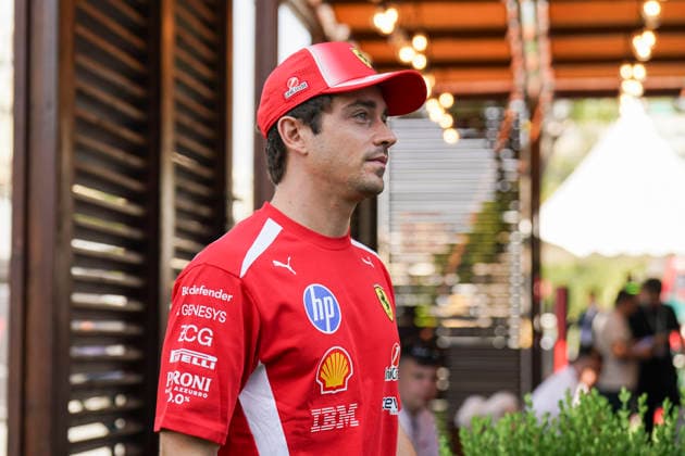 FORMULA 1 AZERBAIJAN GRAND PRIX 2026 Charles Leclerc (MON) 16 Ferrari arriving for practice during the Formula 1 Qatar Airways Azerbaijan Grand Prix 2026, Round 15 of the 2026 Formula 1 World Championship, WM, Weltmeisterschaft from 24th - 26th September 2026 at the Baku City Circuit, Baku, Azerbaijan. Credit: Robbie Hoad Every Second Media Editorial use only. All images are copyright Every Second Media Limited. No images may be reproduced without prior permission. Copyright: xIMAGO EveryxSecondxMediax ESM-2183-0095 RobbiexHoadx xEveryxSecondxMediax