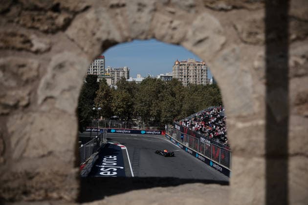 F1 - AZERBAIJAIN GRAND PRIX 2026 03 VERSTAPPEN Max (nld), Red Bull Racing Ford RB22, action during the 2026 Formula 1 Azerbaijan Grand Prix, 15th round of the 2026 Formula One World Championship, WM, Weltmeisterschaft from September 24 to 26, 2026 on the Baku City Circuit, in Baku, Azerbaijan - BakuAzerbaijan  Copyright: xDPPIx