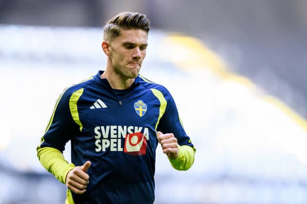 September 24, 2026: Viktor Gyökeres of the Swedish men’s national soccer team at a training session on September 24, 2026 in Stockholm. Photo by Jesper Zerman. BILDBYRAN code JZ JZ0758 soccer football fotball Nations League UEFA Nations League practice training Sweden Sweden Sweden A BBENG  Copyright: JESPERxZERMAN BB260924JZ002