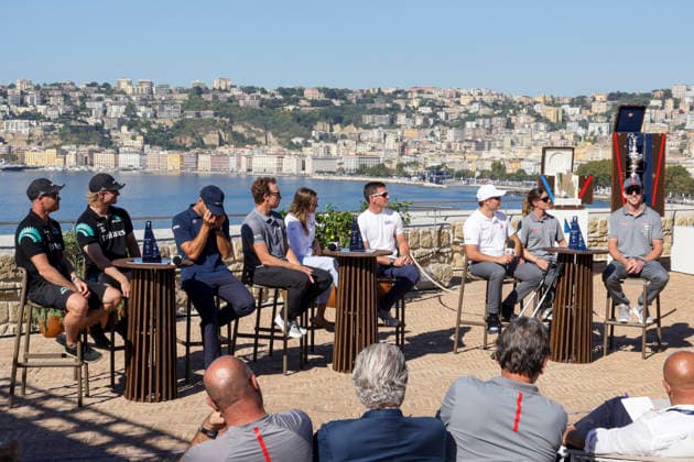 THE LOUIS VUITTON 38TH AMERICA™S CUP PRELIMINARY REGATTA, NAPLES the press conference, PK, Pressekonferenz to present the teams at Castel dell™Ovo on 24 September 2026. ABP19367 Copyright: xAntonioxBalascox