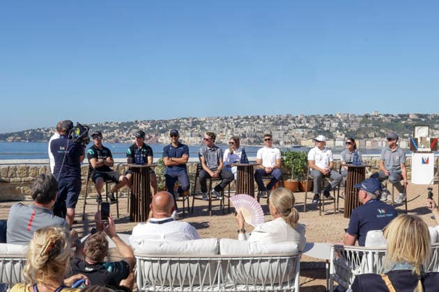 THE LOUIS VUITTON 38TH AMERICA™S CUP PRELIMINARY REGATTA, NAPLES the press conference, PK, Pressekonferenz to present the teams at Castel dell™Ovo on 24 September 2026. ABP19462 Copyright: xAntonioxBalascox