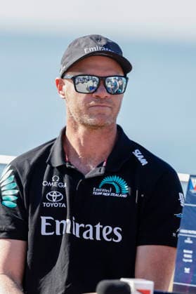 THE LOUIS VUITTON 38TH AMERICA™S CUP PRELIMINARY REGATTA, NAPLES Nathan Outteridge Emirates Team New Zealand 1 Helm During the press conference, PK, Pressekonferenz to present the teams at Castel dell™Ovo on 24 September 2026. _BPH3767 Copyright: xAntonioxBalascox