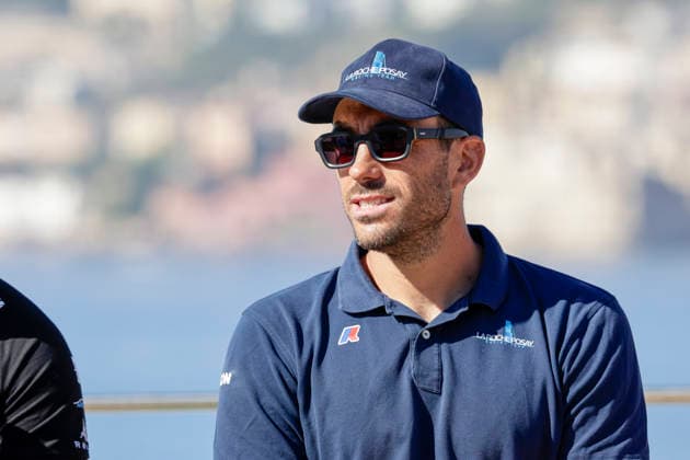 THE LOUIS VUITTON 38TH AMERICA™S CUP PRELIMINARY REGATTA, NAPLES Quentin Delapierre Quentin Delapierre HelmDuring the press conference, PK, Pressekonferenz to present the teams at Castel dell™Ovo on 24 September 2026. _BPH3835 Copyright: xAntonioxBalascox