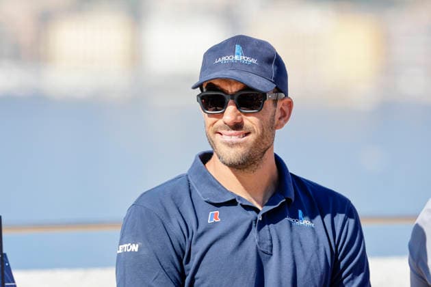 THE LOUIS VUITTON 38TH AMERICA™S CUP PRELIMINARY REGATTA, NAPLES Quentin Delapierre Quentin Delapierre HelmDuring the press conference, PK, Pressekonferenz to present the teams at Castel dell™Ovo on 24 September 2026. _BPH3902 Copyright: xAntonioxBalascox
