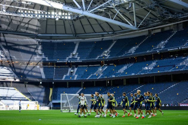 260924 Players from the Swedish men’s national soccer team at a training session on September 24, 2026 in Stockholm. Photo by Jesper Zerman. BILDBYRAN code JZ JZ0758 soccer football fotball Nations League UEFA Nations League practice training Sweden Sweden Sweden A BBENG  Copyright: JESPERxZERMAN BB260924JZ026