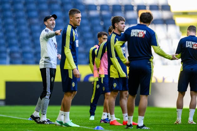 September 24, 2026: Assistant coach Andreas Georgson of the Swedish men’s national soccer team at a training session on September 24, 2026 in Stockholm. Photo by Jesper Zerman, BILDBYRAN, code JZ JZ0758: soccer, football, fotball, Nations League, UEFA Nations League, practice, training, Sweden, Sweden A, bbeng  Copyright: JESPERxZERMAN BB260924JZ028