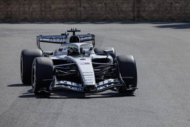 Formula 1 Azerbaijan Grand Prix, Baku, Thursday, September 24, 2026, Sergio Perez, No. 11, Cadillac Formula 1 Team, Formula 1 Azerbaijan Grand Prix, Baku, Thursday, September 24, 2026 Copyright: xBEAUTIFULxSPORTS Erlhofx