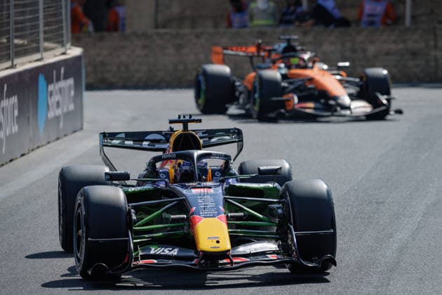 Formula 1 Azerbaijan Grand Prix, Baku, Thursday, September 24, 2026: Max Verstappen (3), Oracle Red Bull Racing; Oscar Piastri (81), McLaren Mastercard F1 Team Formula 1 Azerbaijan Grand Prix, Baku, Thursday, September 24, 2026 Copyright: xBEAUTIFULxSPORTS Erlhofx