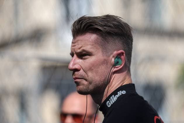 24.09.2026. Azerbaijan. Baku. Audi Revolut F1 Team driver Nico Hulkenberg after his car derailed during the free races of the Formula 1 Azerbaijan Grand Prix in Baku. Alexey Belkin NEWS.ru BelkinxAlexey