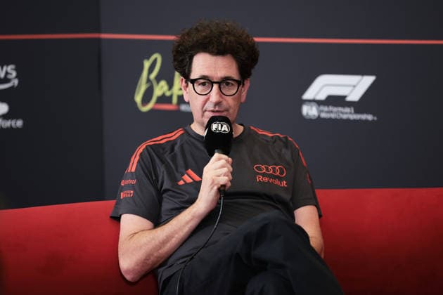 F1 - AZERBAIJAIN GRAND PRIX 2026 BINOTTO Mattia (ita), Team Principal of Audi F1 Team, press conference, PK, Pressekonferenz during the 2026 Formula 1 Azerbaijan Grand Prix, 15th round of the 2026 Formula One World Championship, WM, Weltmeisterschaft from September 24 to 26, 2026 on the Baku City Circuit, in Baku, Azerbaijan - BakuAzerbaijan Copyright: xDPPIx
