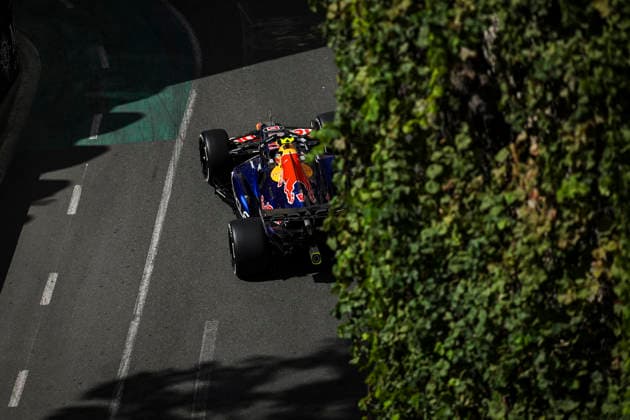 F1 - AZERBAIJAIN GRAND PRIX 2026 06 HADJAR Isack (fra), Red Bull Racing Ford RB22, action during the 2026 Formula 1 Azerbaijan Grand Prix, 15th round of the 2026 Formula One World Championship, WM, Weltmeisterschaft from September 24 to 26, 2026 on the Baku City Circuit, in Baku, Azerbaijan - BakuAzerbaijan  Copyright: xXavixBonillax