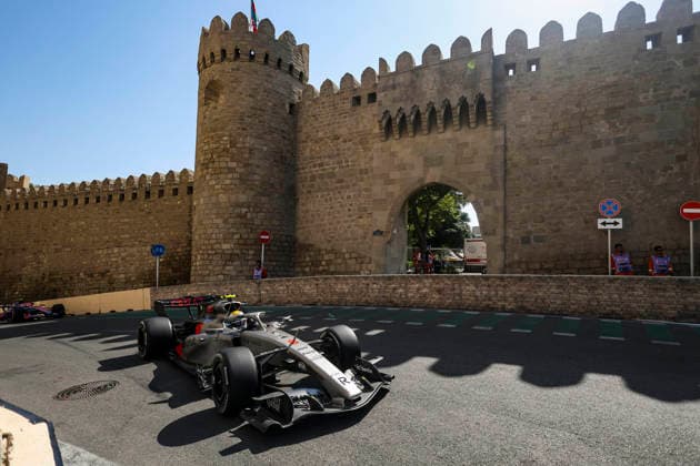 F1 - AZERBAIJAIN GRAND PRIX 2026 05 BORTOLETO Gabriel (bra), Audi F1 Team R26, action during the 2026 Formula 1 Azerbaijan Grand Prix, 15th round of the 2026 Formula One World Championship, WM, Weltmeisterschaft from September 24 to 26, 2026 on the Baku City Circuit, in Baku, Azerbaijan - BakuAzerbaijan  Copyright: xXavixBonillax