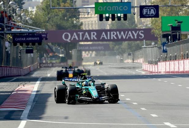 Formula 1 Azerbaijan Grand Prix BAKU, AZERBAIJAN - SEPTEMBER 24: Aston Martin driver Fernando Alonso takes part in the free practice session of the Azerbaijan Grand Prix, the 15th round of the 2026 Formula 1 World Championship, WM, Weltmeisterschaft at the Baku City Circuit in Baku, Azerbaijan on September 24, 2026. Resul Rehimov Anadolu Baku Azerbaijan. Editorial use only. Please get in touch for any other usage.  Copyright: x2026xAnadoluxResulxRehimovx